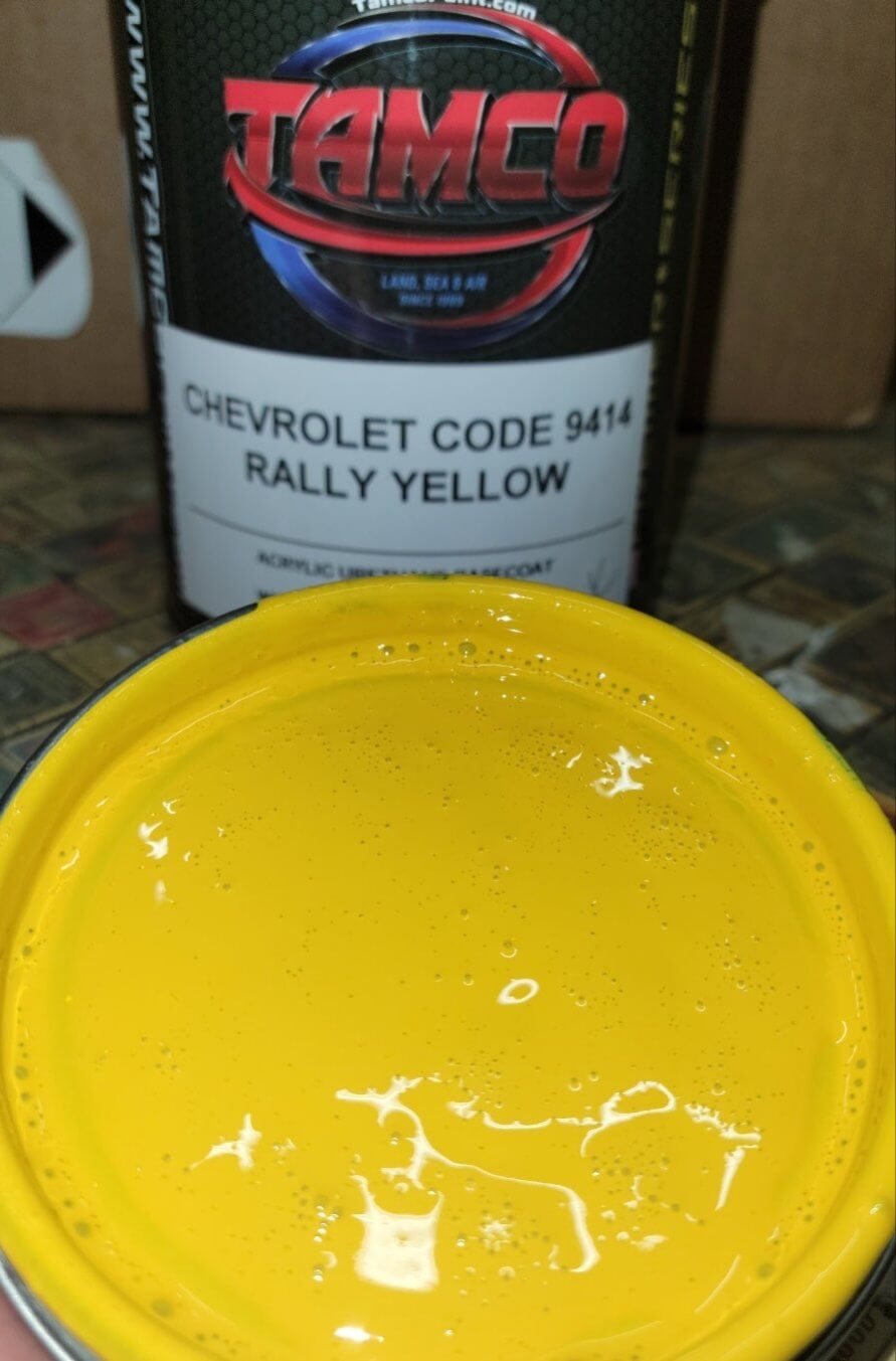 Rally Yellow OEM Basecoat