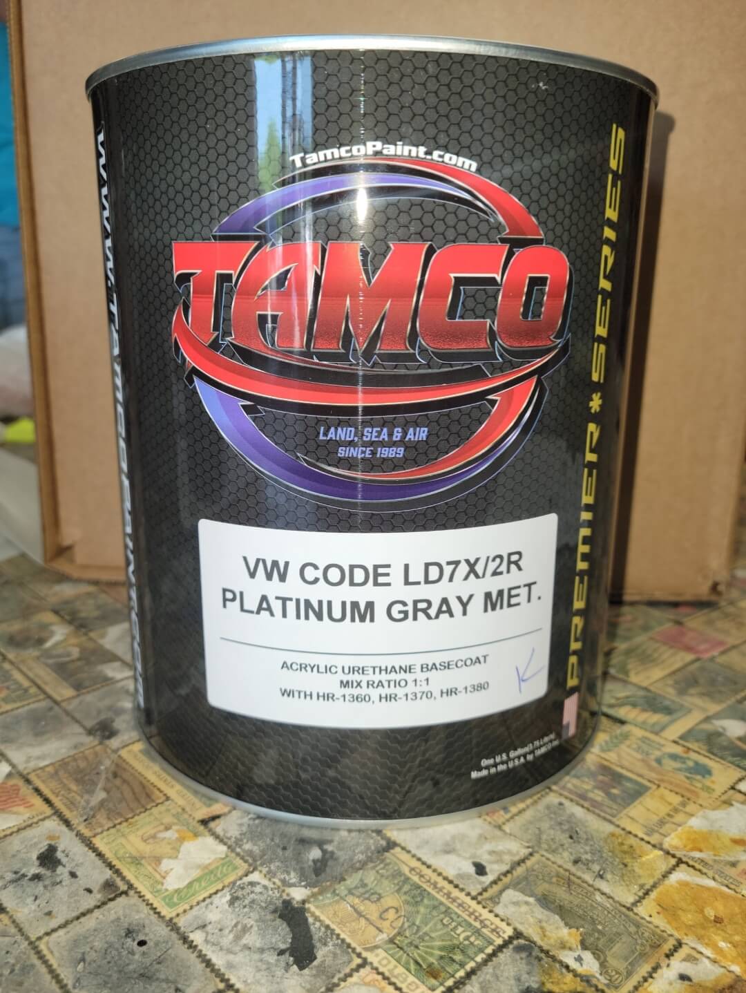 Platinum Gray Metallic Color Paint