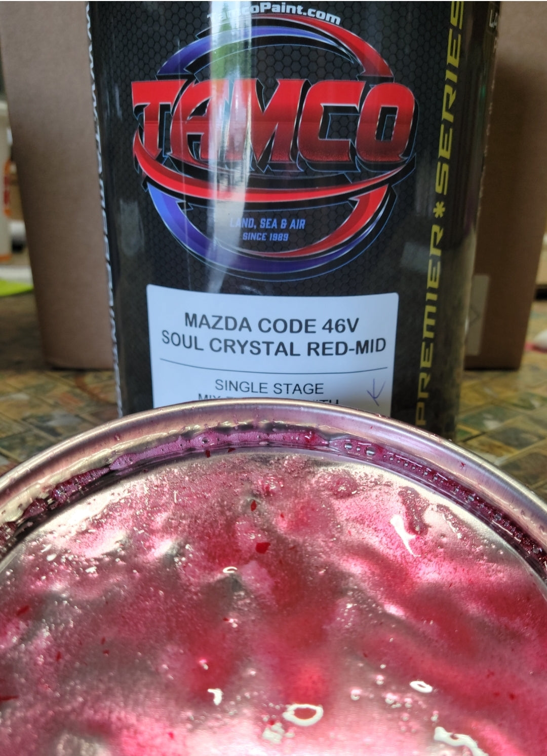 Mazda Soul Crystal Red Metallic | 46V | 2017-2023 | OEM 2K Tri-Stage Basecoat