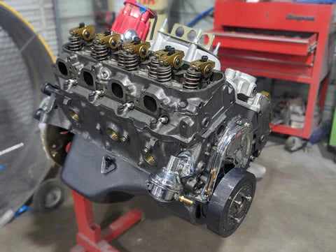Tamco Paint Secret Silver Amerflint II Single Stage on Block Engine