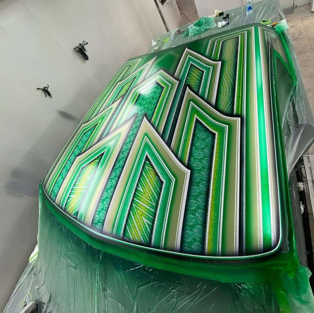 Tamco Paint Shamrock Green and Candy Concentrates in 1970 Chevrolet Caprice Classic