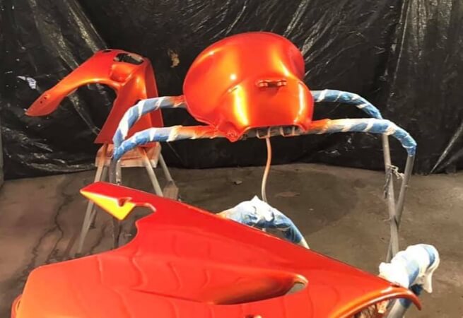 Tamco Paint Motorcycle part Shocktop Orange