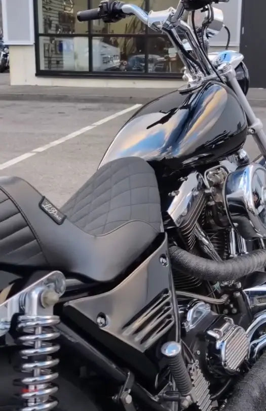 Tamco Paint Sinister Triple Reboot Green on 1994 Harley-Davidson FXLR