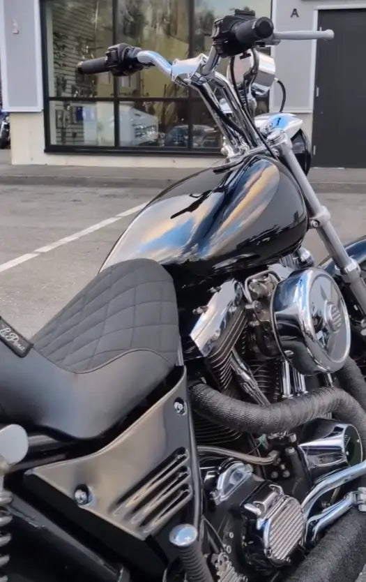 Tamco Paint Sinister Triple Reboot Green on 1994 Harley-Davidson FXLR