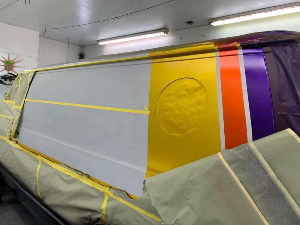 Tamco Paint Slick Silver Metallic and Candy Concentrates in Ford Econoline 