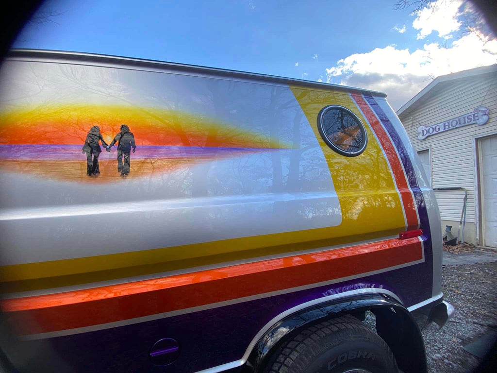 Tamco Paint Slick Silver Metallic and Candy Concentrates in Ford Econoline 