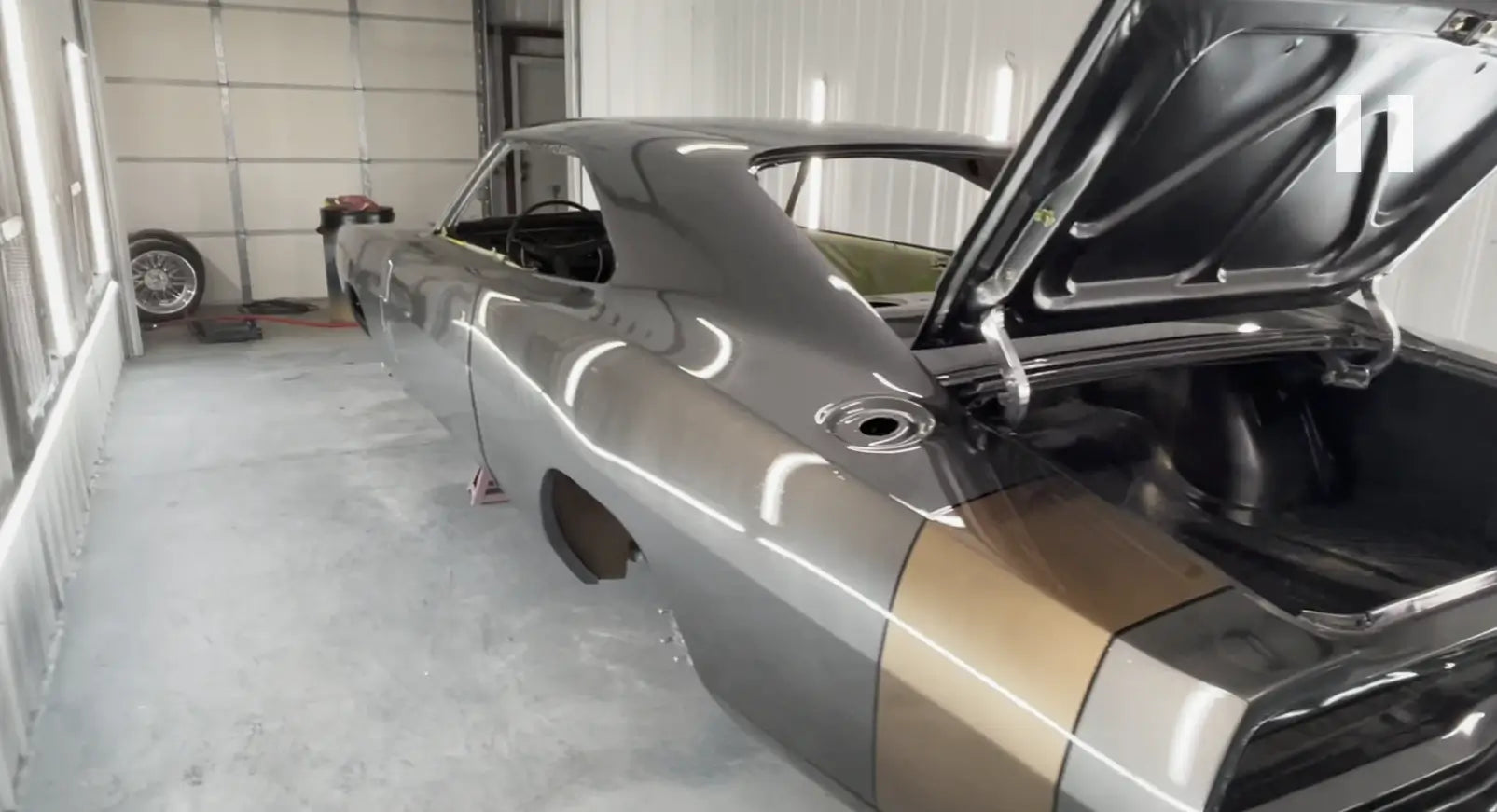 Tamco Paint Smoke Metallic and Patina Bronze on Dodge Charger