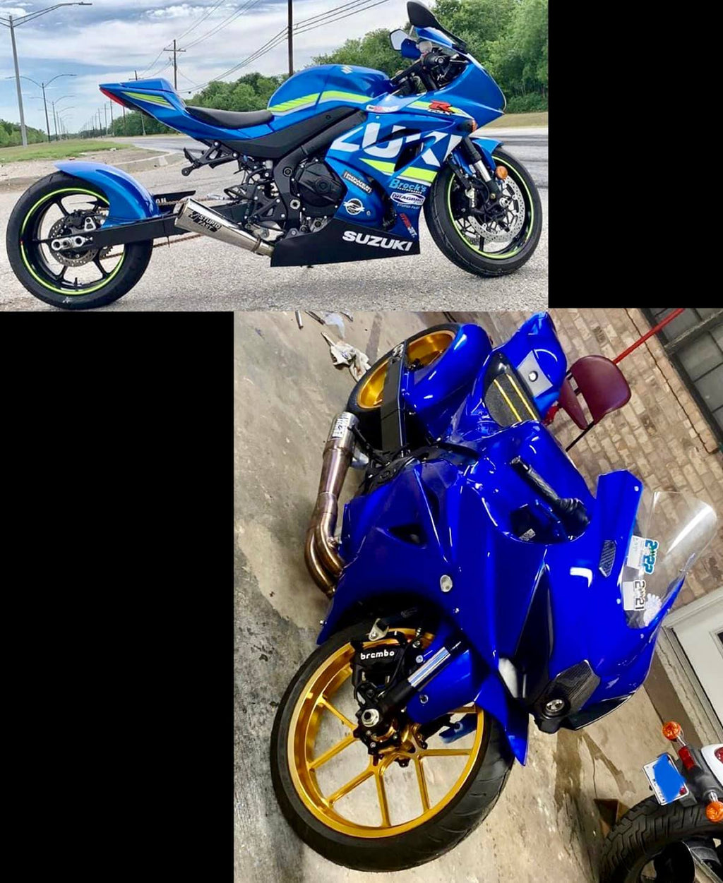 Tamco Paint SoCal Blue Candy Concentrate on Motorcycle