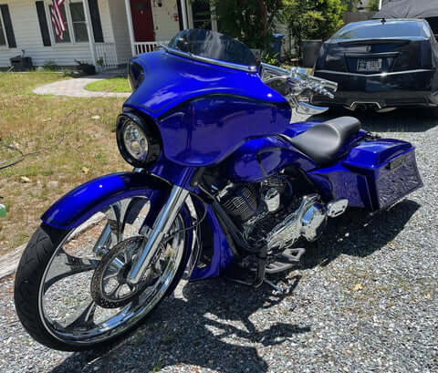 Tamco Paint SoCal Blue Candy Concentrate on Motorcycle