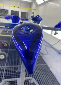 Tamco Paint SoCal Blue Candy Concentrate on Motorcycle
