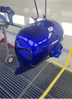 Tamco Paint SoCal Blue Candy Concentrate on Motorcycle
