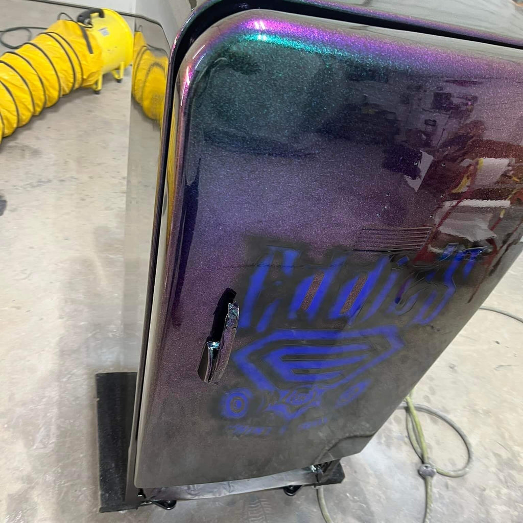 Tamco Paint SoCal Blue CC on Beer Fridge
