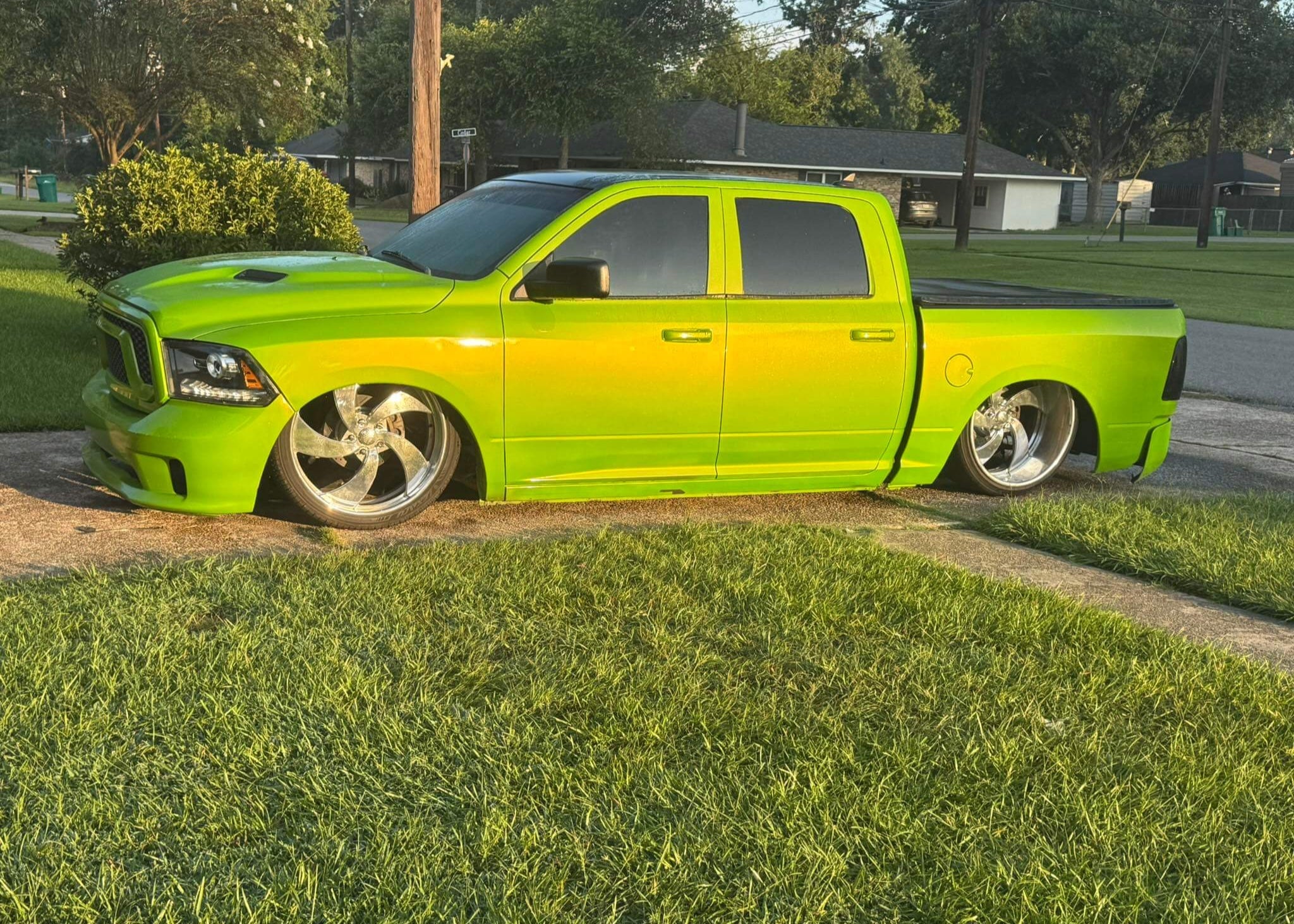 Tamco Paint Sublime Green in 2017 Ram 1500 Sport