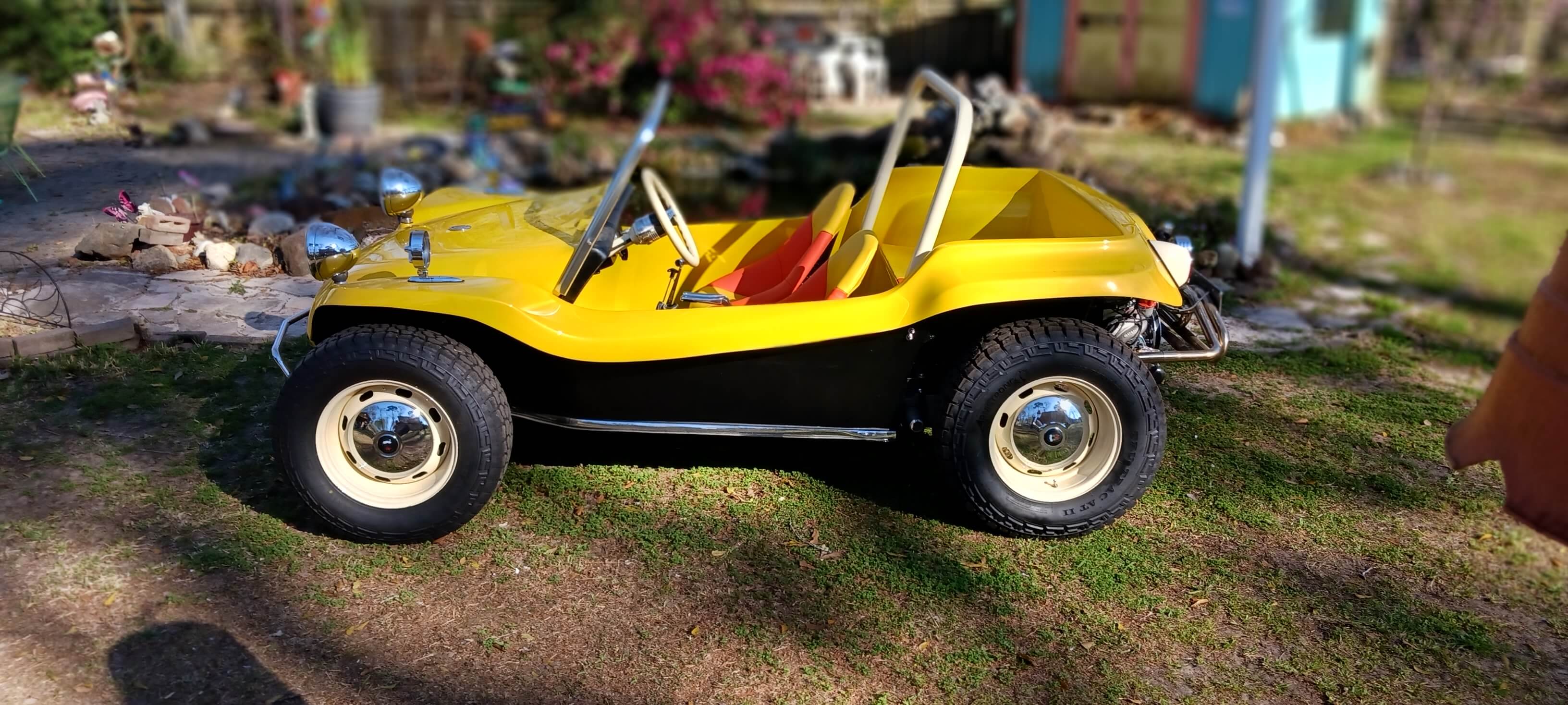 Tamco Paint Sunsation Yellow on Meyers Manx