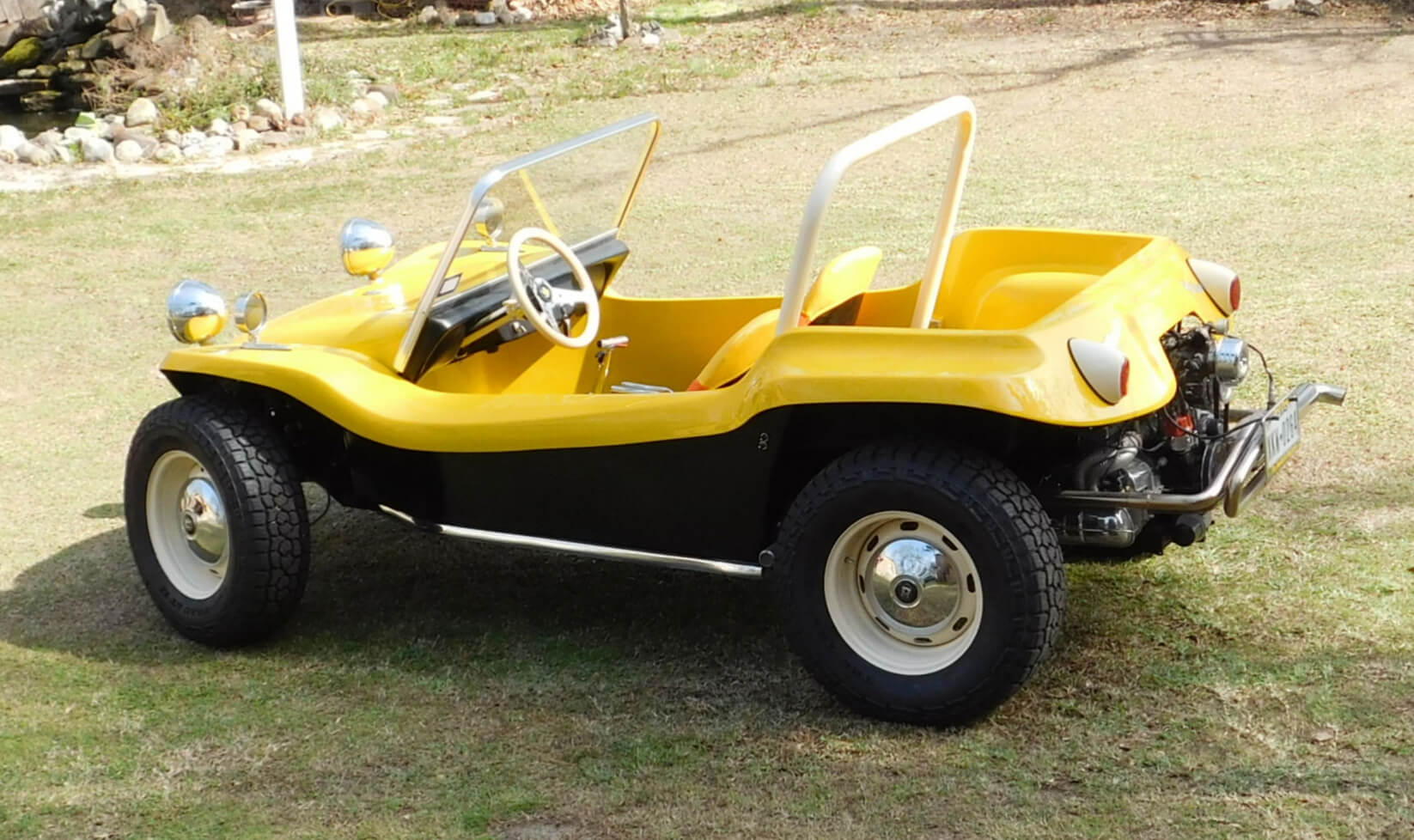 Tamco Paint Sunsation Yellow on Meyers Manx