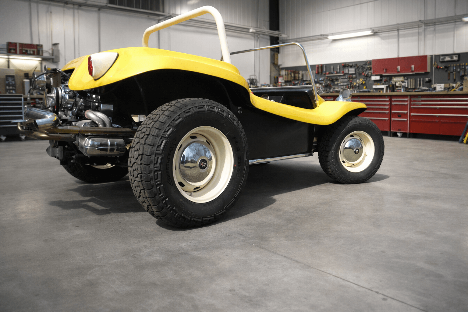 Tamco Paint Sunsation Yellow on Meyers Manx