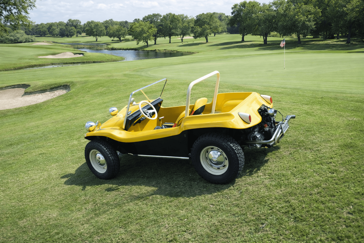 Tamco Paint Sunsation Yellow on Meyers Manx