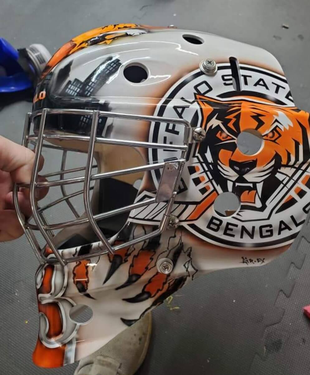 Tamco Paint Intensity Oh My Orange on Helmet 