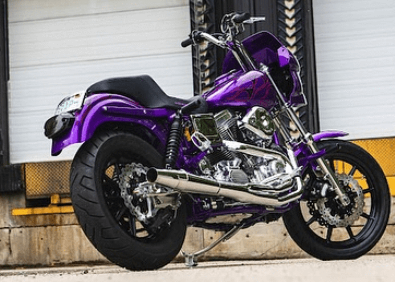 Tamco Paint Purple Pop Pearl on Harley Davidson Dyna