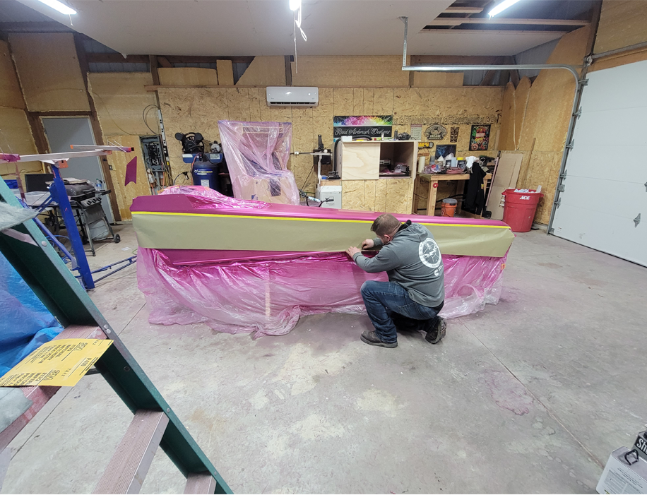 Tamco Paint You Cant Sit With Us Pink on 2002 Miller 4 Link Dragster