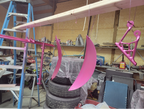 Tamco Paint You Cant Sit With Us Pink on 2002 Miller 4 Link Dragster