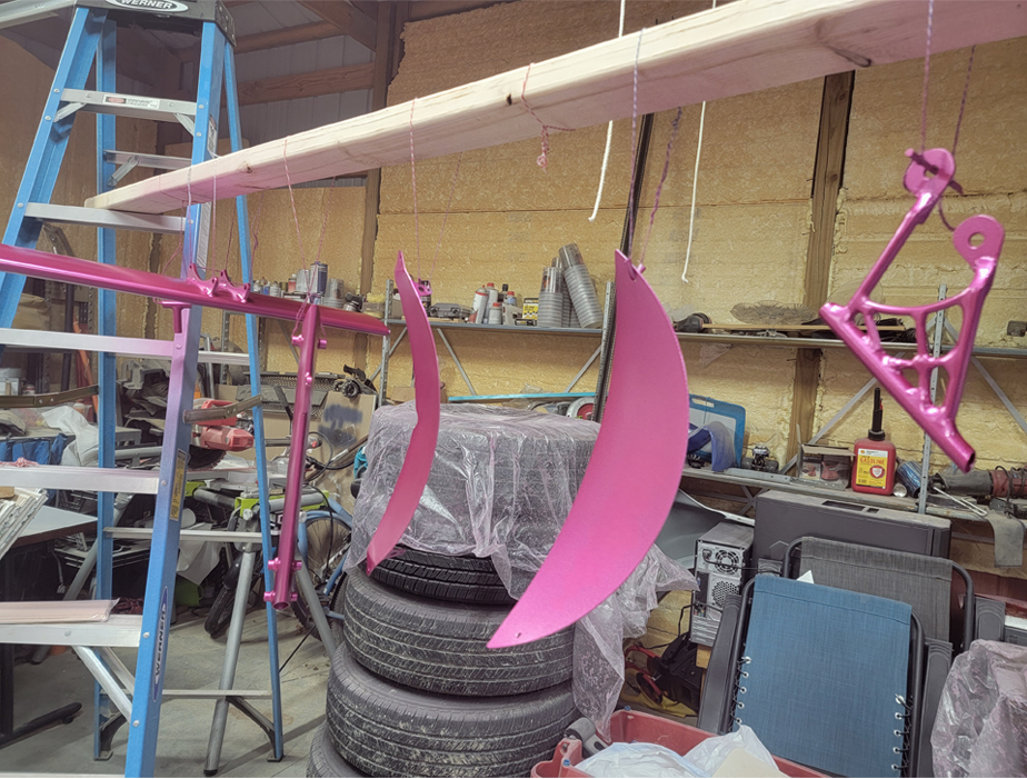 Tamco Paint You Cant Sit With Us Pink on 2002 Miller 4 Link Dragster