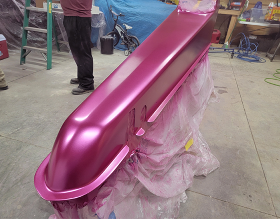 Tamco Paint You Cant Sit With Us Pink on 2002 Miller 4 Link Dragster