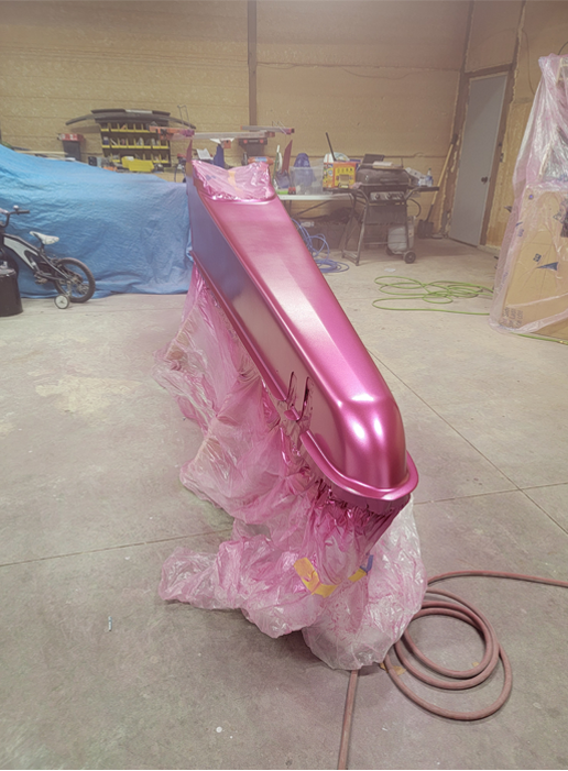 Tamco Paint You Cant Sit With Us Pink on 2002 Miller 4 Link Dragster