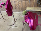 Tamco Paint You Cant Sit With Us Pink on Motor Part