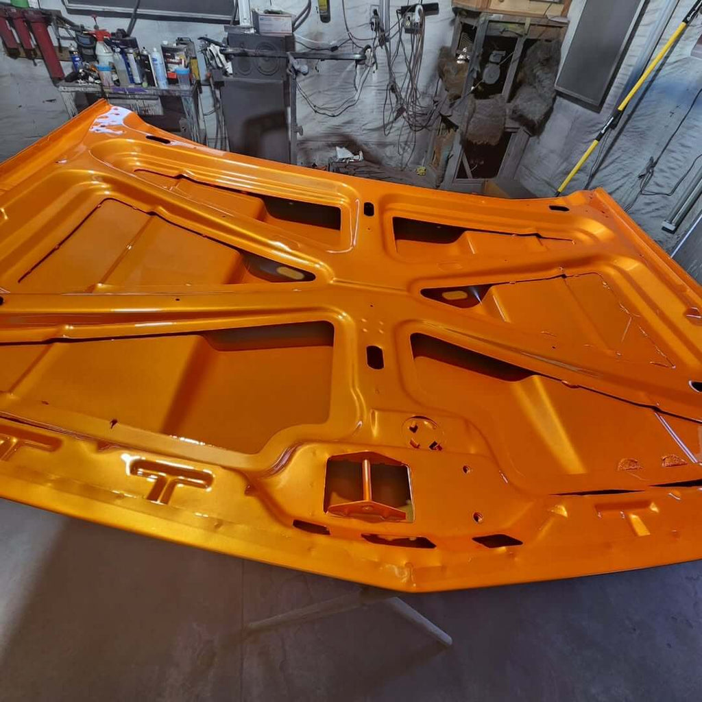 Tamco Paint Tamgerine Pearl on Car Hood
