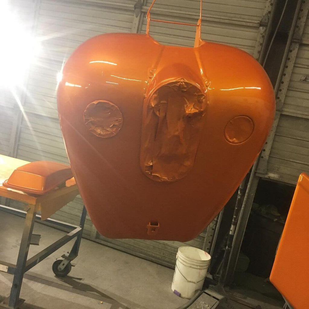 Tamco Paint Tamgerine Pearl on Motorcycle Tank