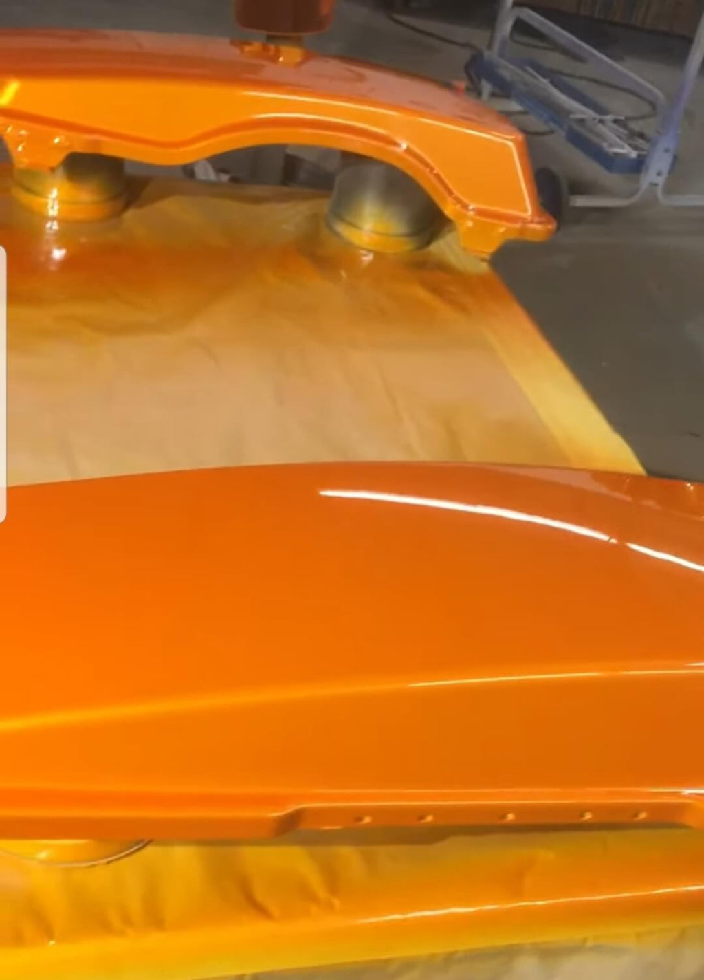 Tamco Paint Tamgerine Pearl on Motorcycle Parts 