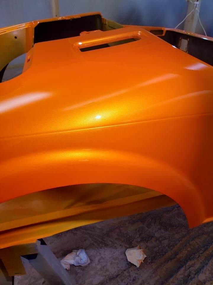 Tamco Paint Tamgerine Pearl on Car Parts 