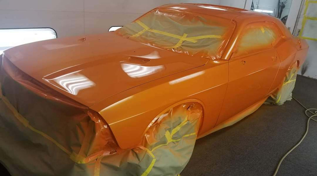 Tamco Paint Tamgerine Pearl on Dodge Challenger 