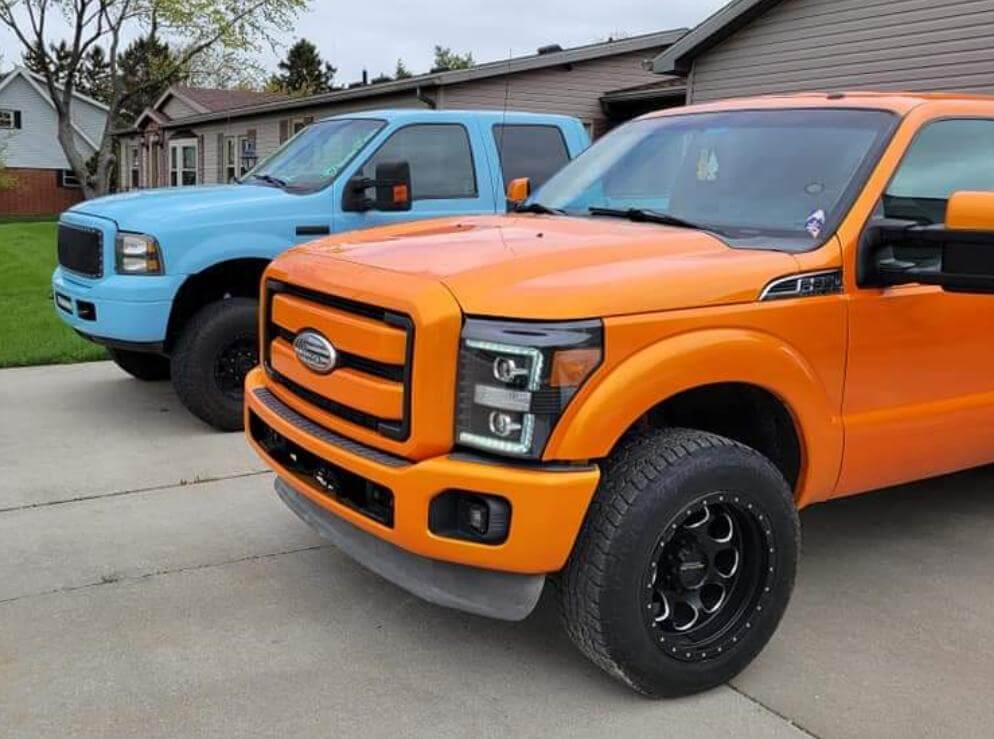 Tamco Paint Tamgerine Pearl on Ford F-350 Super Duty