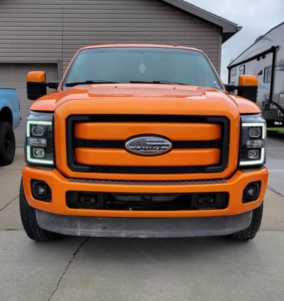 Tamco Paint Tamgerine Pearl on Ford F-350 Super Duty