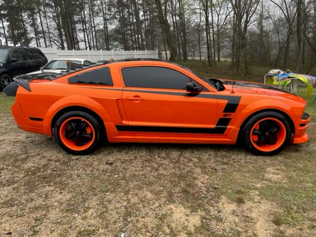 Tamco Paint Tamgerine Pearl on Ford Mustang