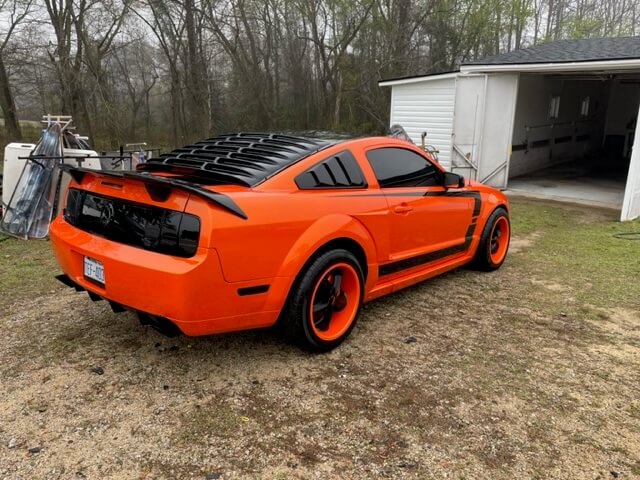 Tamco Paint Tamgerine Pearl on Ford Mustang