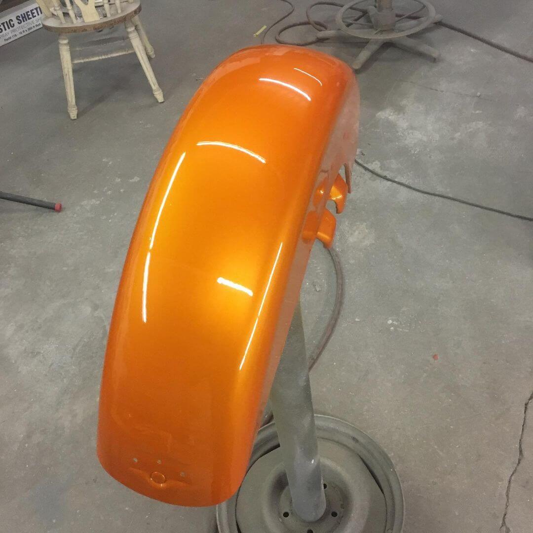 Tamco Paint Tamgerine Pearl on Motorcycle