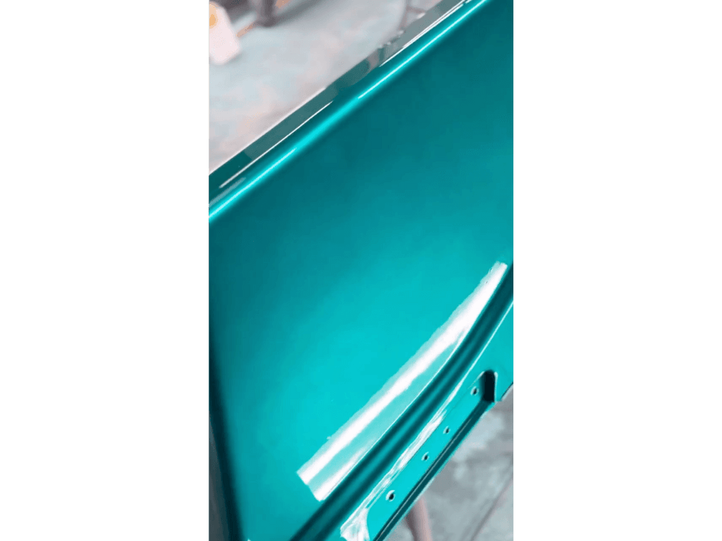 Tamco Paint Teal Time Candy Concentrate on Harley Davidson Street Glide