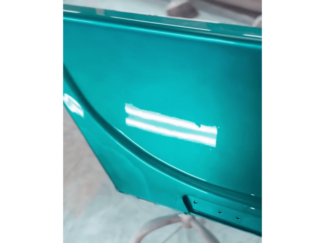 Tamco Paint Teal Time Candy Concentrate on Harley Davidson Street Glide