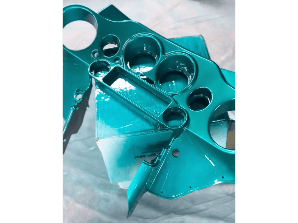 Tamco Paint Teal Time Candy Concentrate on Harley Davidson Street Glide
