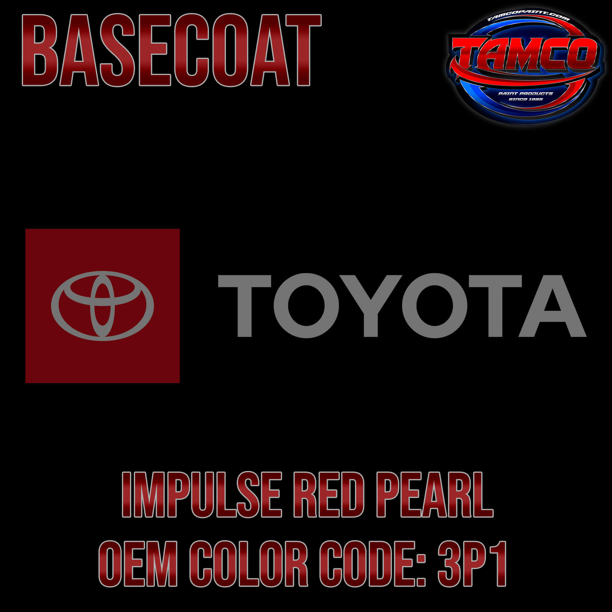Toyota Impulse Red Pearl OEM Basecoat
