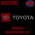 TOYOTA  SUPER RED  OEM BASECOAT