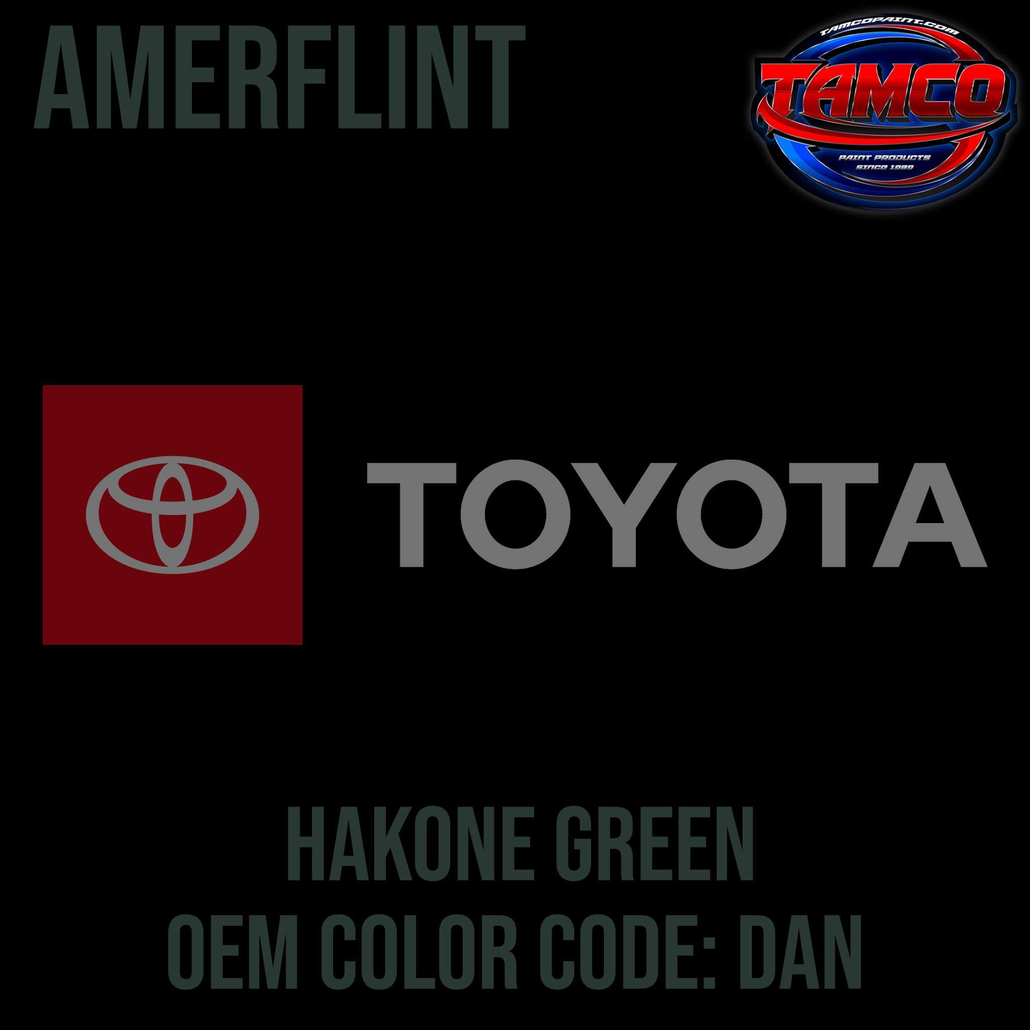 Toyota Hakone Green Code  DAN OEM Amerflint
