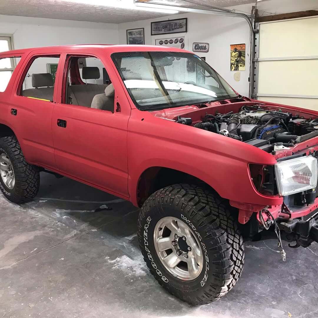 Tamco Paint Toyota Radiant Red on Toyota 4Runner