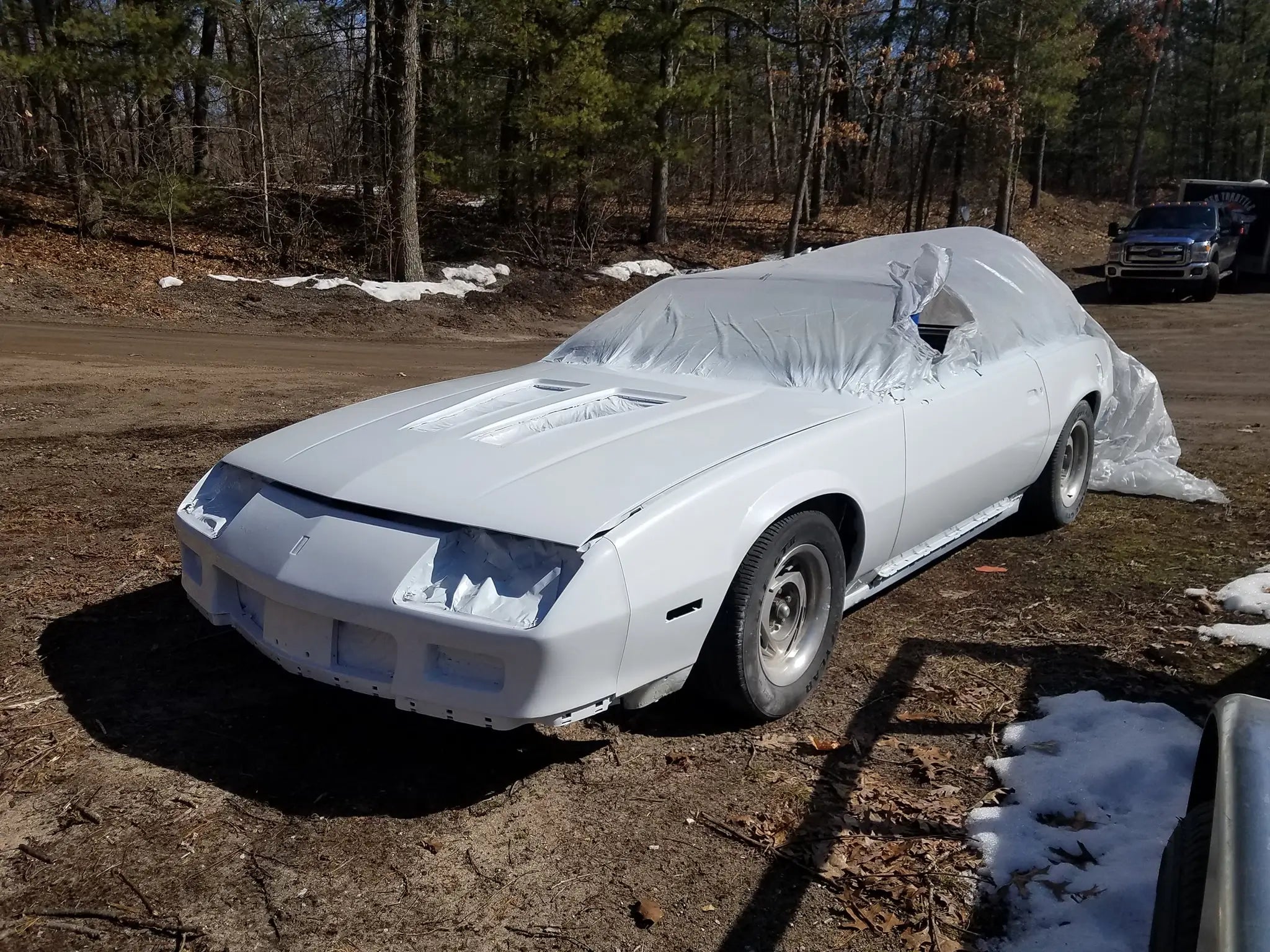Tamco Paint Toyota Ultra White Pearl on Chevrolet Camaro