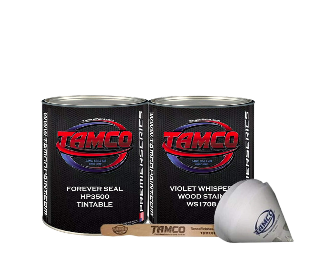 Tamco Paint Violet Whisper Wood Stain Quart with HR397W  Waterbourne Wax & Grease Remver
