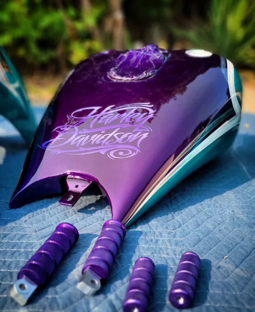 Tamco Paint Motorcycle Parts Violette - 2K Candy and Concentrate 