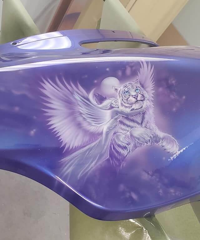 Tamco Paint Motorcycle Parts Violette - 2K Candy and Concentrate 